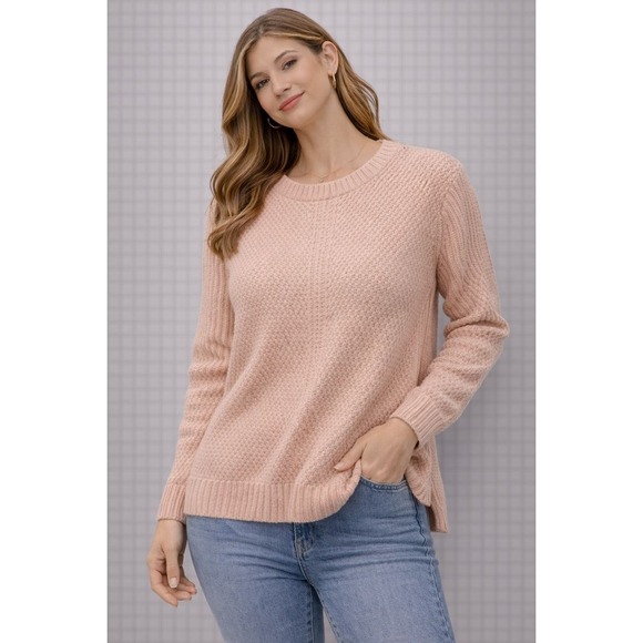 Madewell Sweaters - Madewell 1937 Womens Sweater Peach Knit Crew Neck Long Sleeve Size M‎